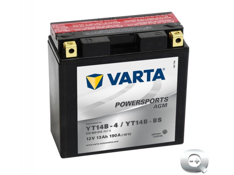 Comprar online la Batería Varta Powersports AGM YT14B-4