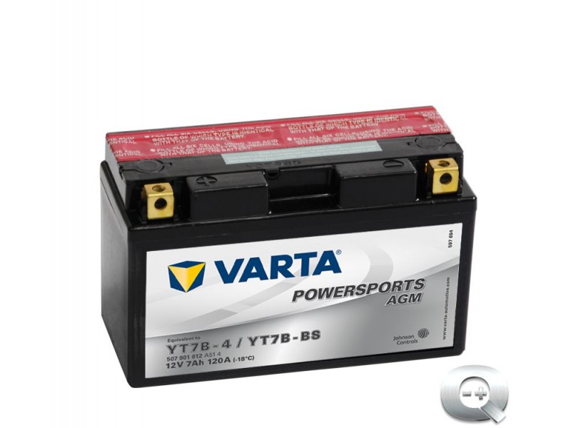 Venta de la Batería Varta Powersports AGM YT7B-4