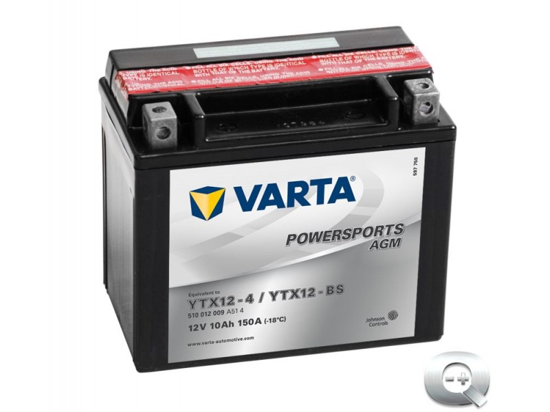 Comprar online la Batería Varta Powersports AGM YTX12-4