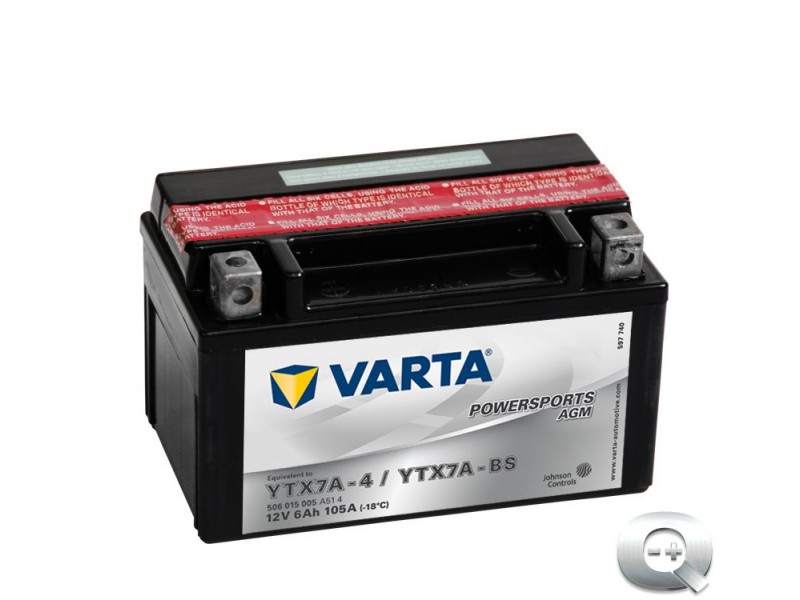 Comprar barato la Batería Varta Powersports AGM YTX7A-4