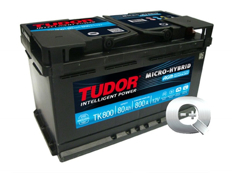 Venta online de la Batería Tudor Start - Stop AGM TK800