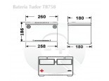 Esquema de la Batería Tudor TB708