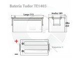 Esquema de la Batería Tudor TE1403