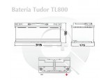 Esquema de la Batería Tudor TL800