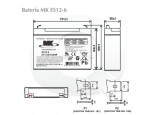 Esquema de la Batería MK Powered ES12-6