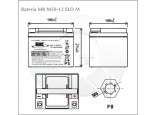 Esquema de la Batería MK Powered M50-12 SLD M