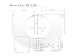 Esquema de la Batería Ritar RT12280