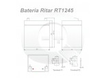 Esquema de la Batería Ritar RT1245