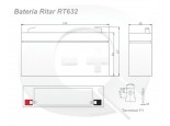 Esquema de la Batería Ritar RT632